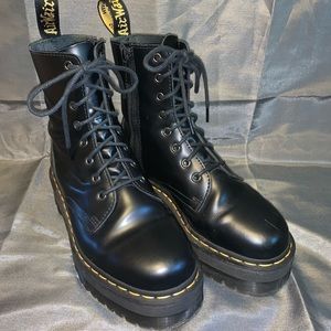 Jardon smooth leather platform boots